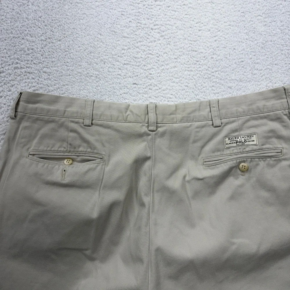 Polo Ralph‎ Lauren Prospect Pant Khaki Mens 38x34 Classic Fit Cotton Flat Front